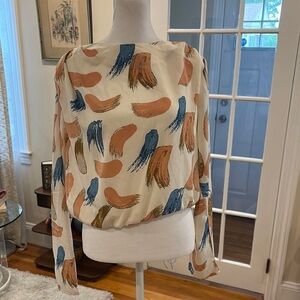 Milk & Honey Abstract Print Women's Top.  Size L